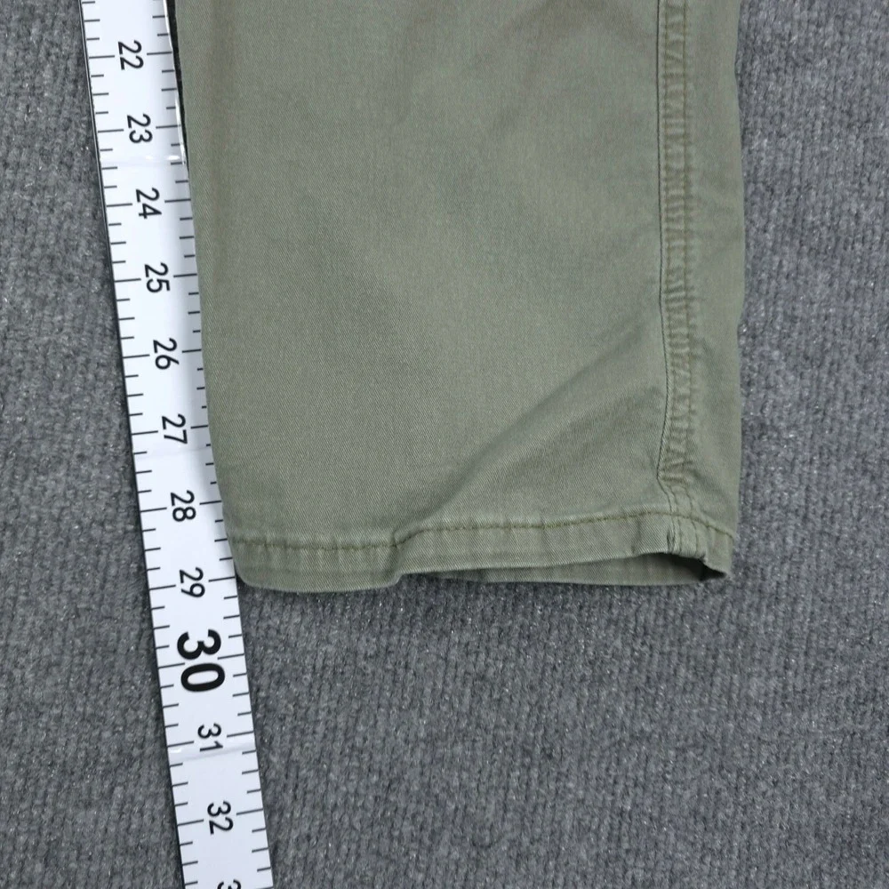 Wrangler Cargo Pants Mens 38X30 Green Regular Taper Stretch Cotton Twill